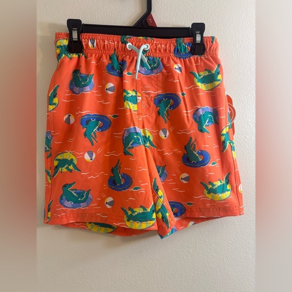 wonder nation Other - Boys Swim Trunks Orange Alligator
Print Elastic Waist M-8 Wonder
Nation